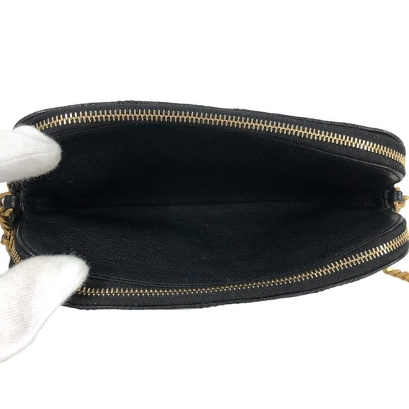 Saint Laurent Becky Chain Shoulder Bag Leather Black - Picture 5 of 9